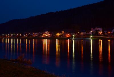 Elbe bei Nacht
