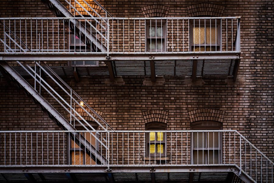 Treppen und Fenster